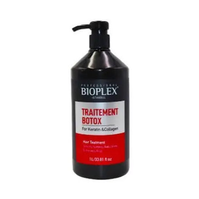 BIOPLEX<br> <b> TRAITEMENT BOTOX for keratin & collagen</b><br><h5>Traitement cheveux fins-1000ml</h5>ORIGINE Turquie <img style="vertical-align: middle;" src=" https://shorturl.at/afl23">