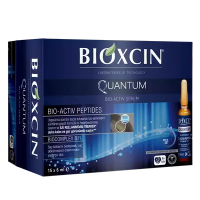 BIOXCIN<br> <b> QUANTUM BIO ACTIV SERUM</b><br><h5>Sérum-6ml X 15</h5>ORIGINE Turquie <img style="vertical-align: middle;" src=" https://shorturl.at/afl23">