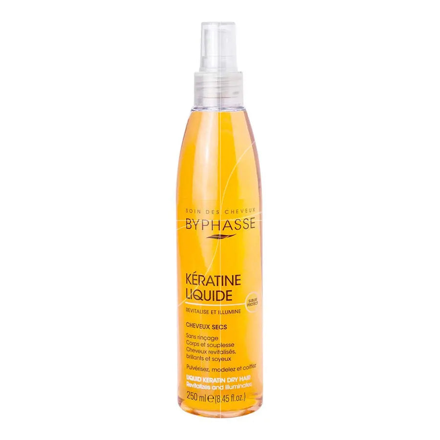 Byphasse<br><b> BYPHASSE KÉRATINE LIQUIDE</b><br><h5><br> ACTIV PROTECT <br> Cheveux secs et ternes - 250ml</h5>Origine France <img style="vertical-align: middle;" src="https://bit.ly/3VT5bp1">