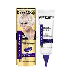 DESSANGE<br> <b>Blond Californien</b><br><h5> soin patine correcteur de blond<br>Masque -125ml</h5>Origine France </h6> <img style="vertical-align: middle;" src=" https://shorturl.at/bDMR9">