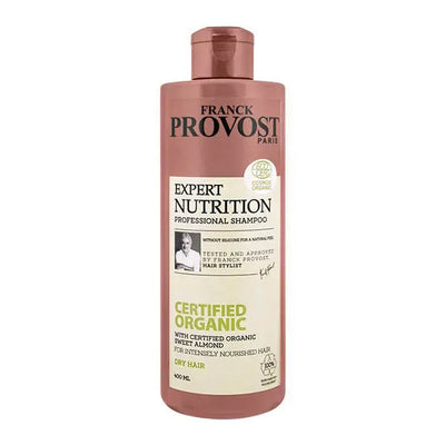 FRANCK PROVOST<br> <b> EXPERT nutrition aux amandes douces</b><br><h5>cheveux secs-400ml</h5>Origine France <img style="vertical-align: middle;" src=" https://shorturl.at/bDMR9">