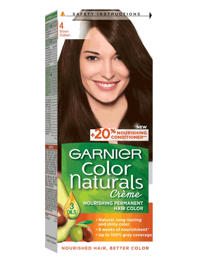 GARNIER<br> <b> 4 Kahve / Châtain</b><br><h5>Coloration cheveux-60/40/12ml</h5>Origine Turquie <img style="vertical-align: middle;" src="https://t.ly/FULqU">
