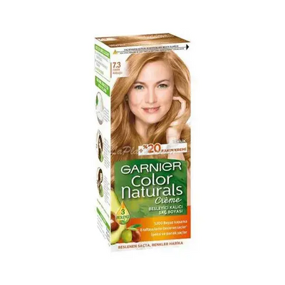 GARNIER<br> <b> 7.3 FINDIK KABUGU / Blond Noisette</b><br><h5>Coloration cheveux-60/40/12ml</h5>Origine Turquie <img style="vertical-align: middle;" src="https://t.ly/FULqU">