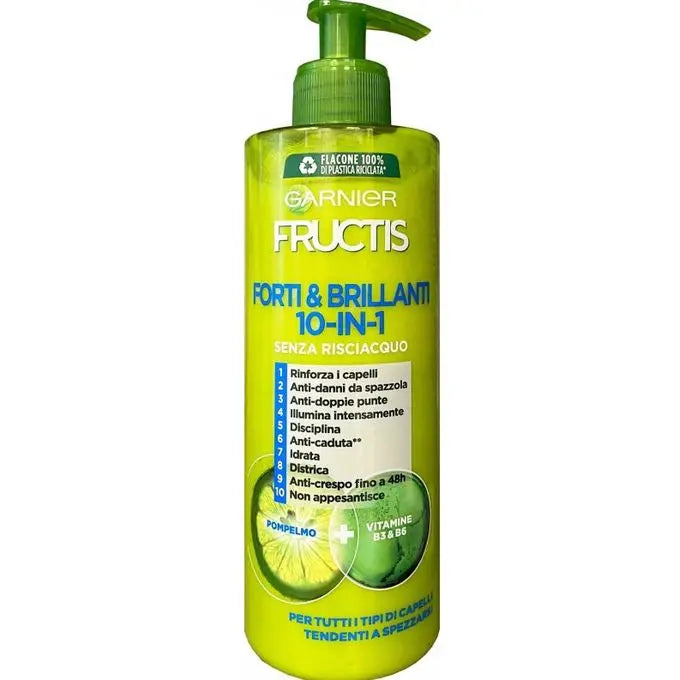 GARNIER<br> <b> Crème Revitalisante 10 en 1 Anti-Frisottis,Anti-Humidité Et Anti-Volume</b><br><h5>cheveux bouclés-400ml</h5>Origine France <img style="vertical-align: middle;"src=" https://shorturl.at/bDMR9">