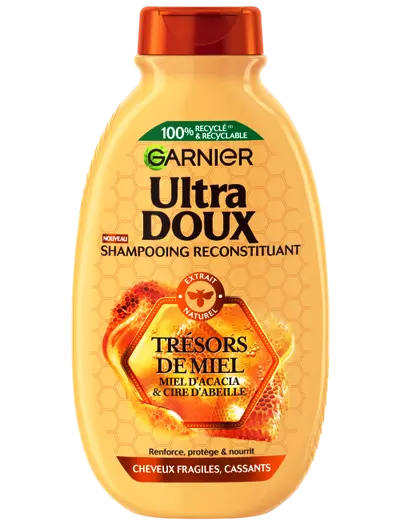 GARNIER ULTRA DOUX SHAMPOOING RECONSTITUANT, TRESORS DE MIEL - Seven _Dz