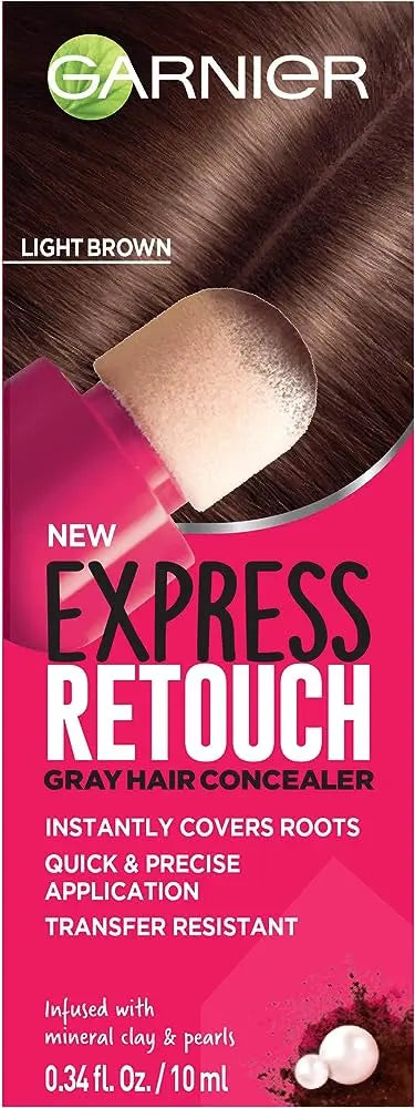 GARNIER<br> <b> EXPRESS RETOUCH light brown BRUN</b><br><h5>Coloration cheveux-10ml</h5>Origine France <img style="vertical-align: middle;" src=" https://shorturl.at/bDMR9">