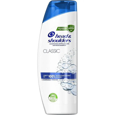 Head & Shoulders<br> <b> Shampooing Antipélliculaire</b><br>Shampooing Classic<br><h5>Tout type de cheveux-285ml</h5>Origine France <img style="vertical-align: middle;" src="https://bit.ly/3VT5bp1">