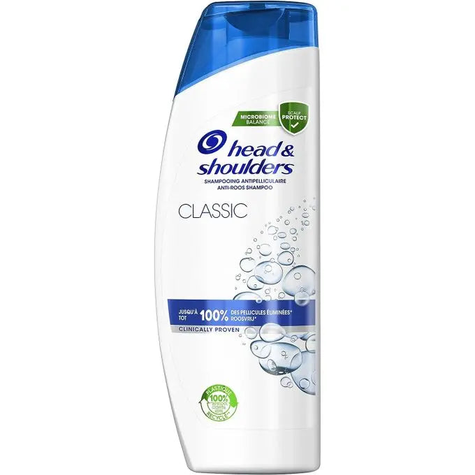 Head & Shoulders<br> <b> Shampooing Antipélliculaire</b><br>Shampooing Classic<br><h5>Tout type de cheveux-285ml</h5>Origine France <img style="vertical-align: middle;" src="https://bit.ly/3VT5bp1">