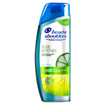 Head & Shoulders<br> <b> Shampooing pure intense</b> <br>SÉBO-RÉGULATEUR oil control<br><h5>Cheveux gras-250ml</h5>Origine France <img style="vertical-align: middle;" src="https://bit.ly/3VT5bp1">