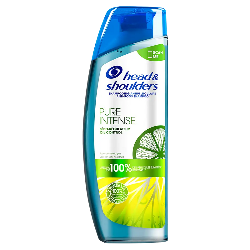 Head & Shoulders<br> <b> Shampooing pure intense</b> <br>SÉBO-RÉGULATEUR oil control<br><h5>Cheveux gras-250ml</h5>Origine France <img style="vertical-align: middle;" src="https://bit.ly/3VT5bp1">