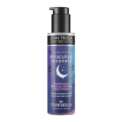 JOHN FRIEDA<br> <b> Cinderella Miraculous Recovery Overnight</b> Miracle Repair Treatment<br><h5>50ml</h5>Origine Angleterre <img style="vertical-align: middle;" src=" https://shorturl.at/qvUZ6">