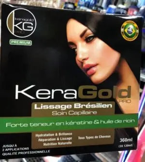 KERAGOLD pro LISSAGE Brésilien soin capilaire KERATIN