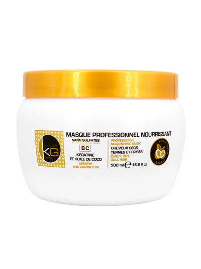 KERAGOLD pro<br> <b> MASQUE PROFESSIONNEL NOURRISSANT BC</b><br><h5>Masque-Cheveux Secs-500ml</h5>