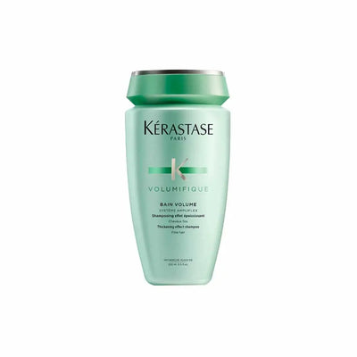 Kérastase <br> <b>VOLUMIFIQUE BAIN VOLUME</b> <br> <h5>Shampoing cheveux fins - 250 ml </h5>Origine Europe <img style="vertical-align: middle;" src="https://shorturl.at/stvQ3">