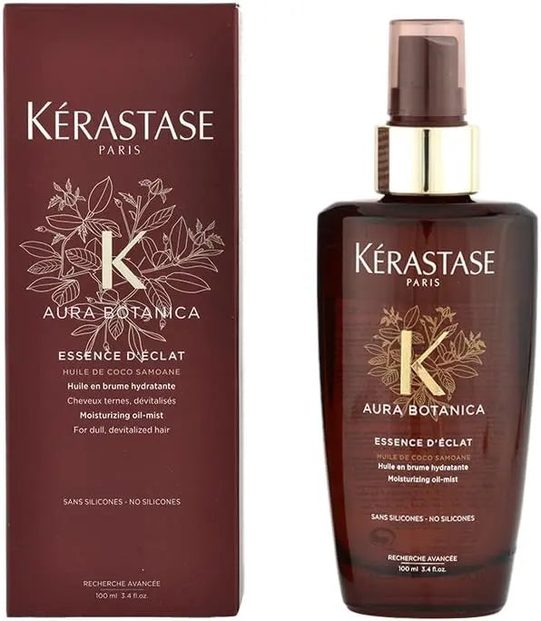 Kérastase<br> <b> AURA BOTANICA, essence d'éclat, HUILLE DE COCO SAMOANE</b><br><h5>cheveux ternes, dévitalisés-100ml</h5>Origine France <img style="vertical-align: middle;" src="https://bit.ly/3VT5bp1">