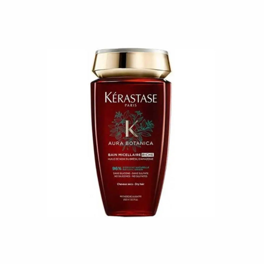 Kérastase <br> <b>AURA BOTANICA BAIN MICELLAIRE riche</b> <br> <h5>Shampoing cheveux secs - 250 ml </h5>Origine France <img style="vertical-align: middle;" src="https://bit.ly/3VT5bp1">