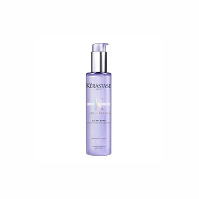 Kérastase <br> <b>BLOND ABSOLU CICAPLASME</b> <br> <h5>Sérum cheveux décolorés ou méchés - 150 ml </h5>Origine Europe <img style="vertical-align: middle;" src="https://shorturl.at/stvQ3">