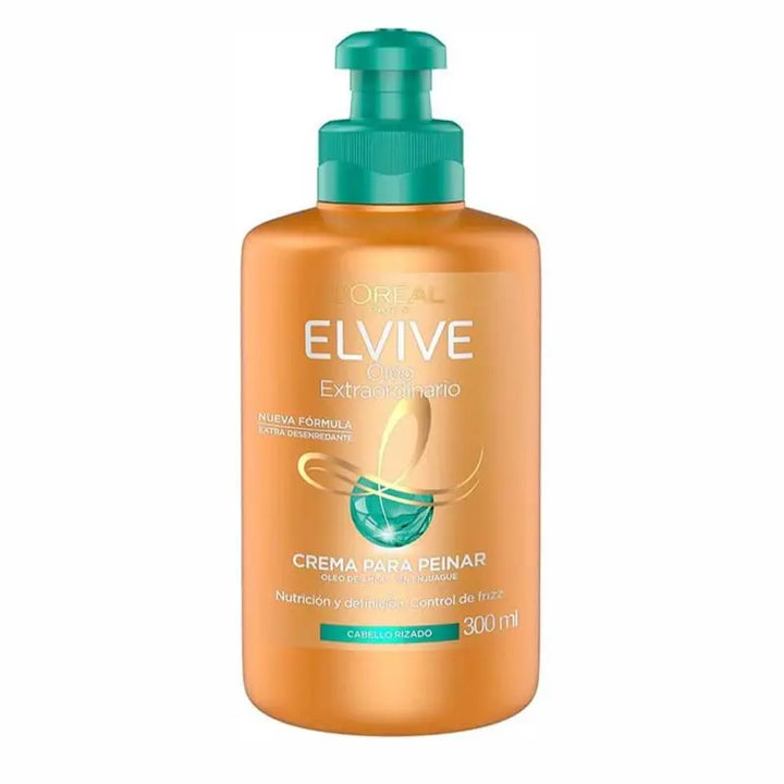 L'Oréal Paris <br> <b>ELVIVE OLEO EXTRAORDINARIO</b> <br> <h5>Crème coiffante cheveux bouclés - 300 ml </h5>Origine France <img style="vertical-align: middle;" src=" https://shorturl.at/bDMR9">