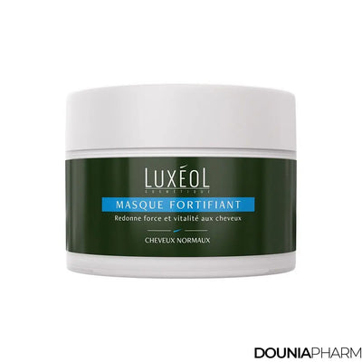 LUXEOL<br> <b> Masque fortifiant</b><br>200ml</h5>Origine France <img style="vertical-align: middle;" src=" https://shorturl.at/bDMR9">