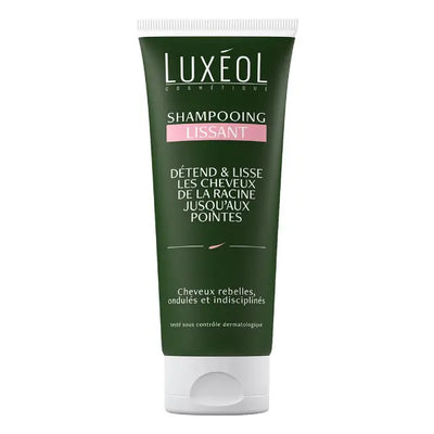 LUXEOL<br> <b> Shampooing lissant</b><br>-cheveux rebelles-200ml</h5>Origine France <img style="vertical-align: middle;" src=" https://shorturl.at/bDMR9">