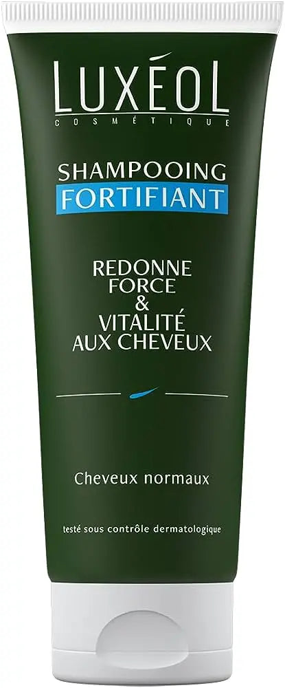 LUXEOL<br> <b> Shampooing Fortifiant</b><br>200ml</h5>Origine France <img style="vertical-align: middle;" src=" https://shorturl.at/bDMR9">