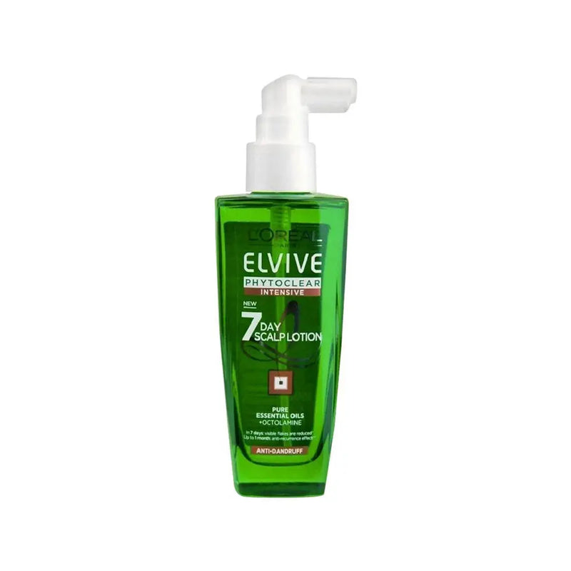 L’OREAL paris<br> <b> ELVIVE Phytoclear <br>Lotion 7 jours pour la peau</b><br><h5>-100ml</h5>Origine France <img style="vertical-align: middle;" src=" https://shorturl.at/bDMR9">