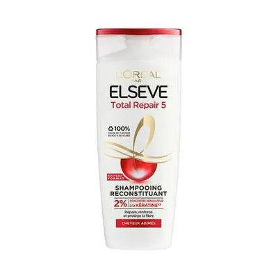 L'Oréal Paris<br><b>Elseve Total Repair 5</b><br><h5> shampooing reconconstituant Cheveux Abîmés - 290 ml </h5>