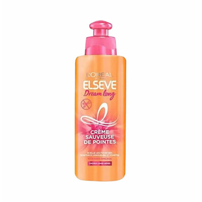 L'Oréal Paris <br> <b>ELSEVE Dream long</b> <br> <h5>Crème sauveuse de pointes - 200 ml </h5>Origine France <img style="vertical-align: middle;" src=" https://shorturl.at/bDMR9">