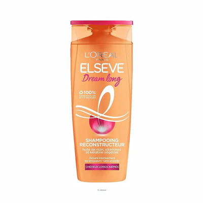 L'Oréal Paris<br><b>Elseve Dream Long</b><br><h5>Shampooing Cheveux Longs -250 ml </h5>Origine France <img style="vertical-align: middle;" src=" https://shorturl.at/bDMR9">