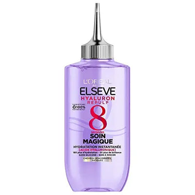 L'Oréal Paris<br><b>Elseve Hyaluron Repulp</b><br><h5>Soin Magique 8 secondes<br>200 ml</h5>Origine France <img style="vertical-align: middle;" src=" https://shorturl.at/bDMR9">