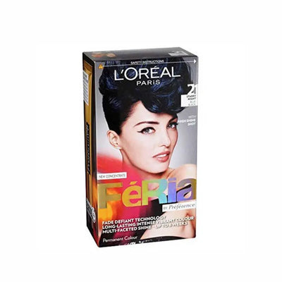 L'Oréal Paris<br><b>FéRia by préférence 2.1 Blue Black</b><br><h5>Coloration cheveux - 60 ml <h5>Origine France <img style="vertical-align: middle;" src=" https://shorturl.at/bDMR9">