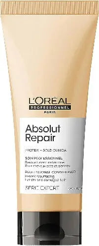 L'Oréal Professionnel <br><b> série expert Absolut Repair</b><br><h5>Soin professionnel - 200 ml</h5>Origine France </h6> <img style="vertical-align: middle;" src=" https://shorturl.at/bDMR9">