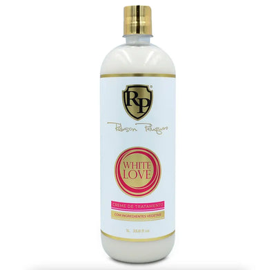 ROBSON PELUGUERO RP<br> <b> WHITE LOVE CREME DE TRATAMENTO</b><br><h5>tous les types de cheveux-1000l</h5>Origine Turquie </h6> <img style="vertical-align: middle;" src=" https://shorturl.at/cyMX1">