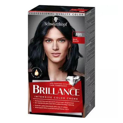 SCHWARZKOPF<br> <b> BRILLANCE 891 Blau-schwarz</b><br><h5>Coloration cheveux-60ml</h5>Origine France </h6> <img style="vertical-align: middle;" src=" https://shorturl.at/bDMR9">