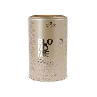 SCHWARZKOPF<br> <b> SCHWARZKOPF BLONDME 9</b><br><h5>Eclaircissant (poudre)-450g</h5>Origine France </h6> <img style="vertical-align: middle;" src=" https://shorturl.at/bDMR9">