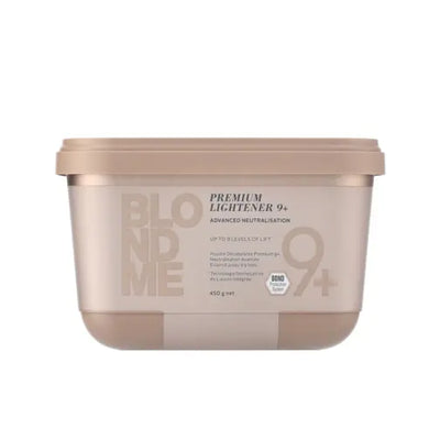 SCHWARZKOPF<br> <b> SCHWARZKOPF BLONDME 9+ PREMIUM LIGHTENER</b><br><h5>Eclaircissant (poudre)-450G</h5>Origine France </h6> <img style="vertical-align: middle;" src=" https://shorturl.at/bDMR9">