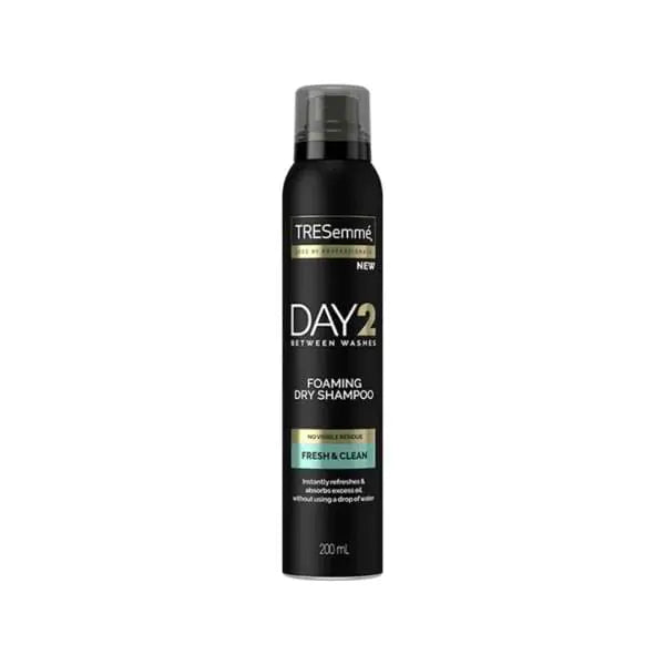 TRESEMME<br> <b> Day2 Between washes</b><br><h5>shampooing sec-200ml</h5>Origine France </h6> <img style="vertical-align: middle;" src=" https://shorturl.at/bDMR9">