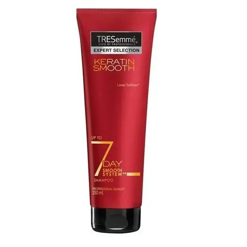 TRESEMME<br> <b> UP to 7 Day KERATIN SMOOTH</b><br><h5>shampooing-250ml</h5>Origine France </h6> <img style="vertical-align: middle;" src=" https://shorturl.at/bDMR9">