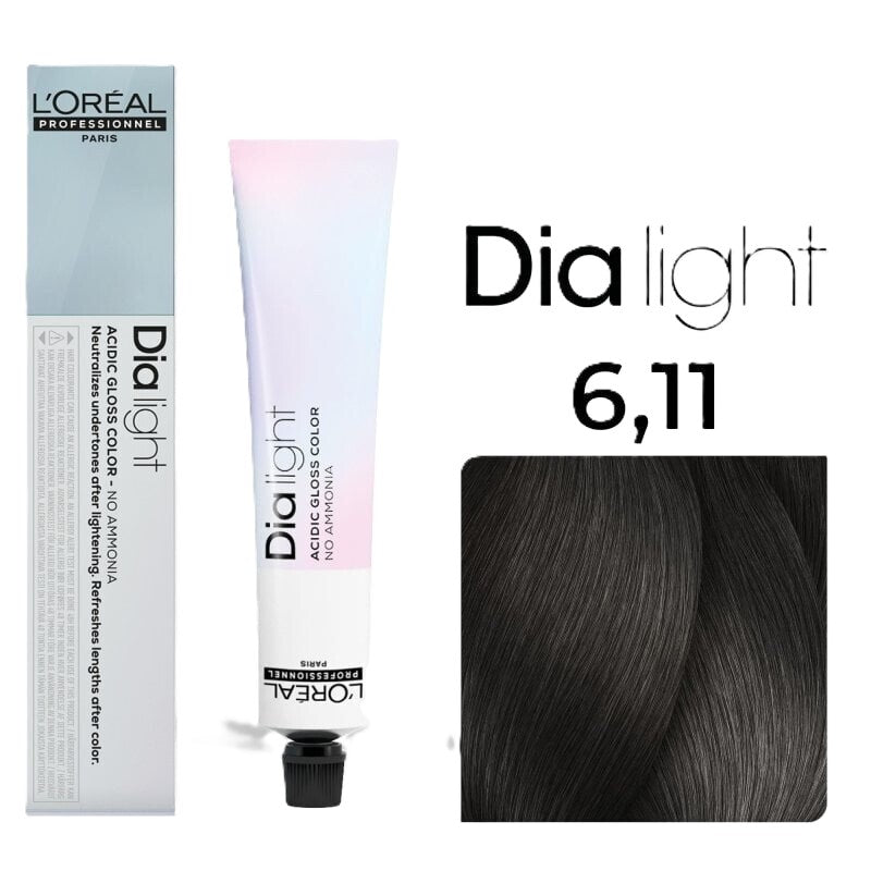 L’Oréal Professionnel <br> <h5>Dia Light N°6.11 <br>Blond Foncé Cendré 50ml </h5>Origine France <img style="vertical-align: middle;" src=" https://bit.ly/3XSoZct">  Seven-dz 