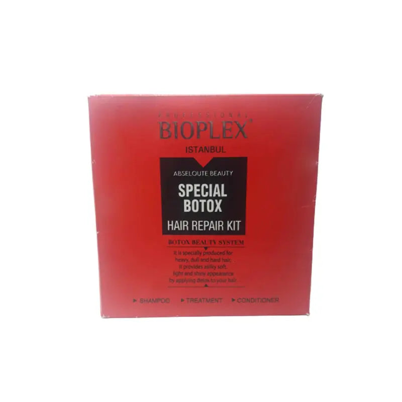 BIOPLEX<br> <b> SPECIAL BOTOX HAIR REPAIR KIT</b><br><h5>-100ml</h5>ORIGINE Turquie <img style="vertical-align: middle;" src=" https://shorturl.at/afl23">