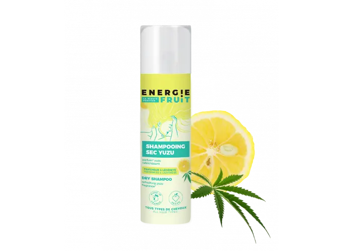 ENERGIE FRUIT<br> <b> Shampoing sec PURIFIANT</b><br><h5>200ml</h5>Origine France </h6> <img style="vertical-align: middle;" src=" https://shorturl.at/bDMR9">