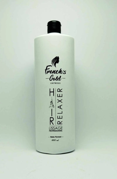 French's gold<br> <b> Pack French's Gold</b><br><h5>Hair Relaxer, lissage professionnel-1000ml</h5>Origine Brazil<img style="vertical-align: middle;" src=" https://shorturl.at/tvBJ6">