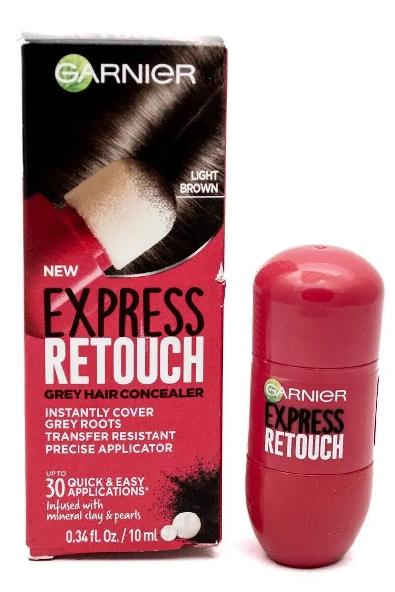 GARNIER<br> <b> EXPRESS RETOUCH light brown BRUN</b><br><h5>Coloration cheveux-10ml</h5>Origine France <img style="vertical-align: middle;" src=" https://shorturl.at/bDMR9">