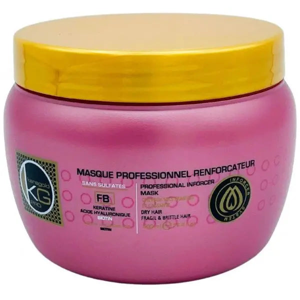 KERAGOLD pro<br> <b> MASQUE PROFESSIONNEL RENFORCATEUR FB</b><br><h5>Masque Renforçateur-Cheveux Secs-500ml</h5>