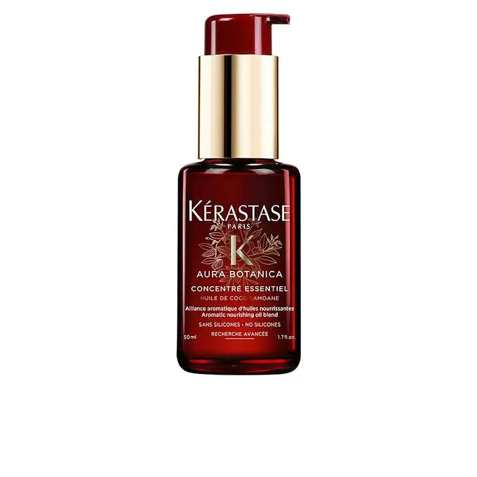 Kérastase<br> <b> AURA BOTANICA, CONCENTRE ESSENTIEL, HUILLE DE COCO SAMOANE</b><br><h5>cheveux ternes, dévitalisés-50ml</h5>Origine France <img style="vertical-align: middle;" src="https://bit.ly/3VT5bp1">