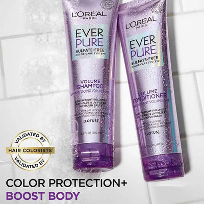 L'Oréal Paris EVER PURE Volume conditioner Après-shampooing cheveux longs abîmés  250 ml - Seven-Dz