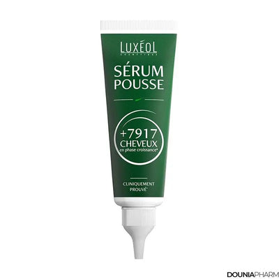 LUXEOL<br> <b> Sérum pousse</b><br>50ml</h5>Origine France <img style="vertical-align: middle;" src=" https://shorturl.at/bDMR9">