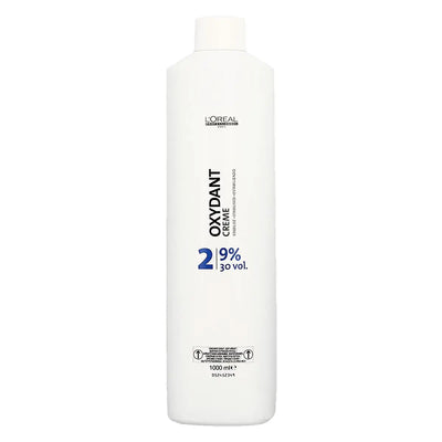 L’OREAL PROFESSIONNEL<br> <b> Oxydant Creme Developer 9% 30 Volume</b><br><h5>-1000ml</h5>Origine France </h6> <img style="vertical-align: middle;" src=" https://shorturl.at/bDMR9">