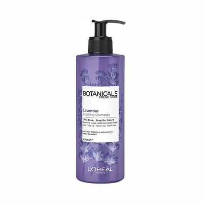 L'Oréal Paris <br> <b>BOTANICALS Lavendel </b> <br> <h5>Shampooing cuirs chevelus sensibles - 400 ml </h5>Origine Europe <img style="vertical-align: middle;" src="https://shorturl.at/stvQ3">