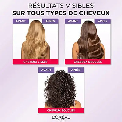 L'Oréal Paris<br><b>Elseve Hyaluron Repulp</b><br><h5>Sérum Hydra-Texturisant<br>Cheveux Déshydratés -150 ml</h5>Origine France <img style="vertical-align: middle;" src=" https://shorturl.at/bDMR9">